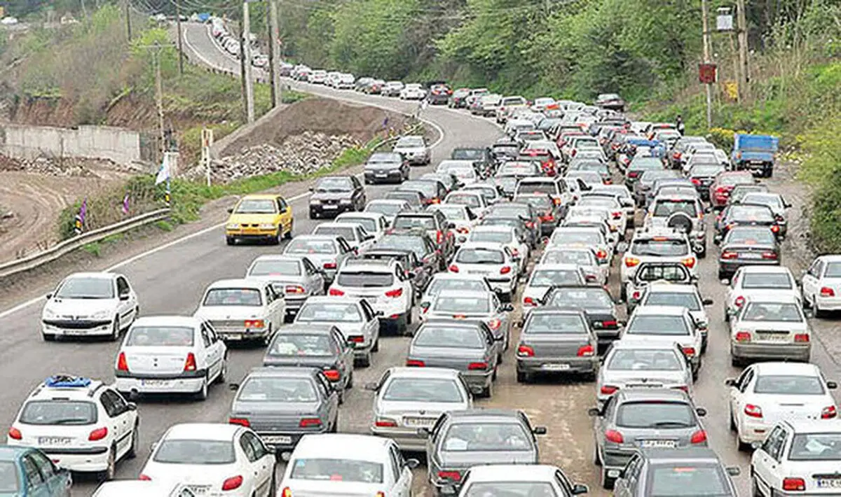 ترافیک سنگین در محورهای مازندران
