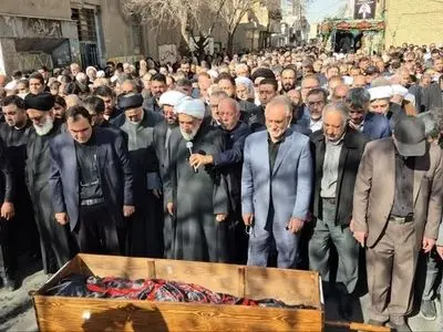 تشییع پیکر محمد قمی جانباز دفاع مقدس و نماینده سابق پاکدشت و ورامین
