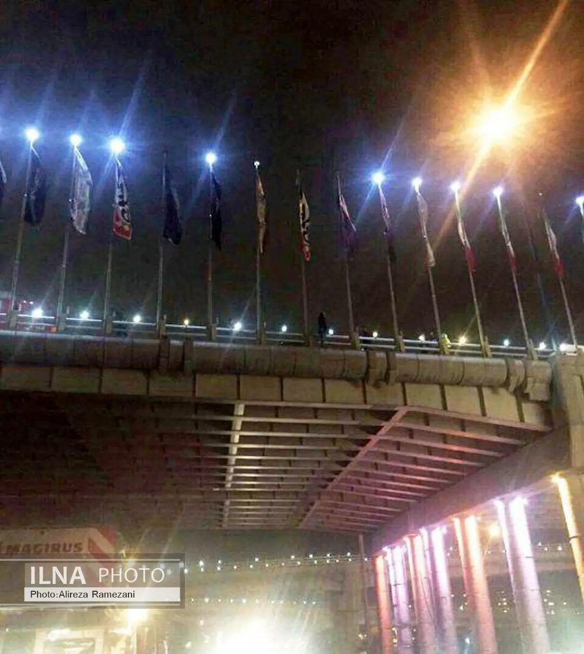 اقدام به خودکشی دختر جوان از بالای پل شیخ فضل الله + عکس