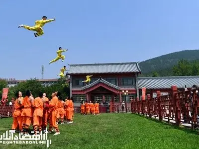 پرواز عجیب در معبد شائولین/ عکس
