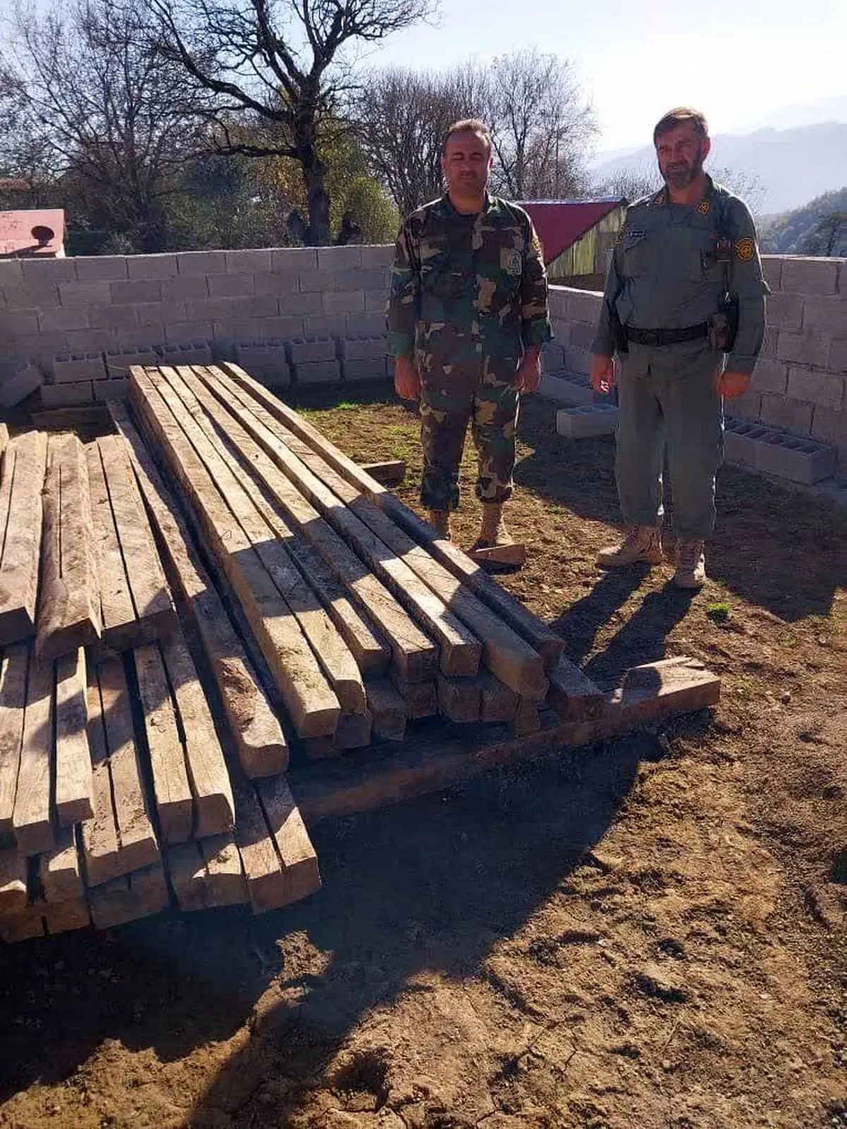 دستگیری قاچاقچیان چوب در ارتفاعات لیسار 