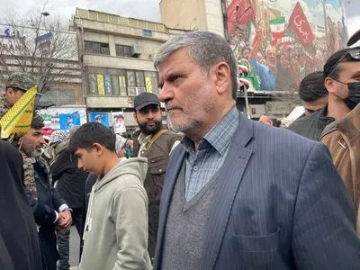حضور قاضی صلواتی در راهپیمایی ۲۲ بهمن 
