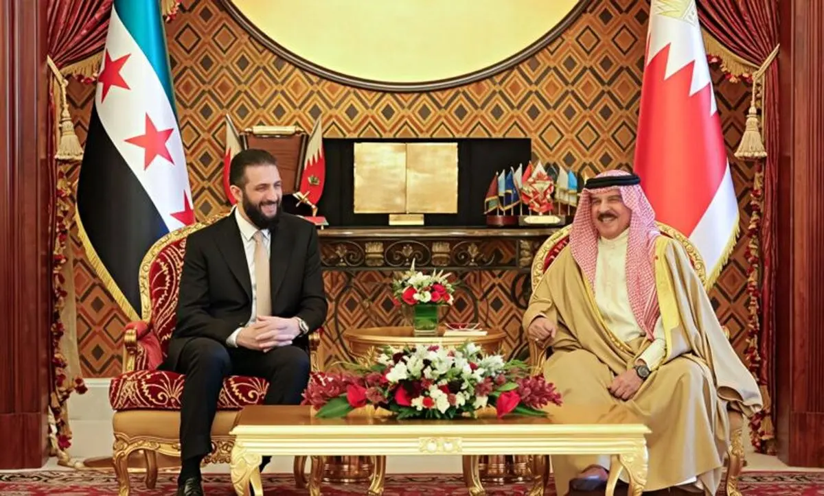 دیدار الجولانی با پادشاه بحرین