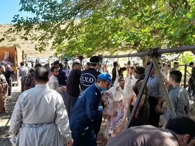 برگزاری آیین بزرگ قربانی در «بانه‌وره» پاوه