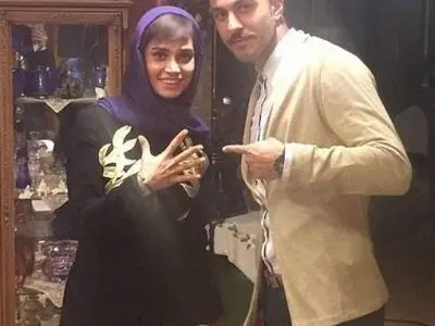 سوشا مکانی به همراه خانم بازیگر/عکس