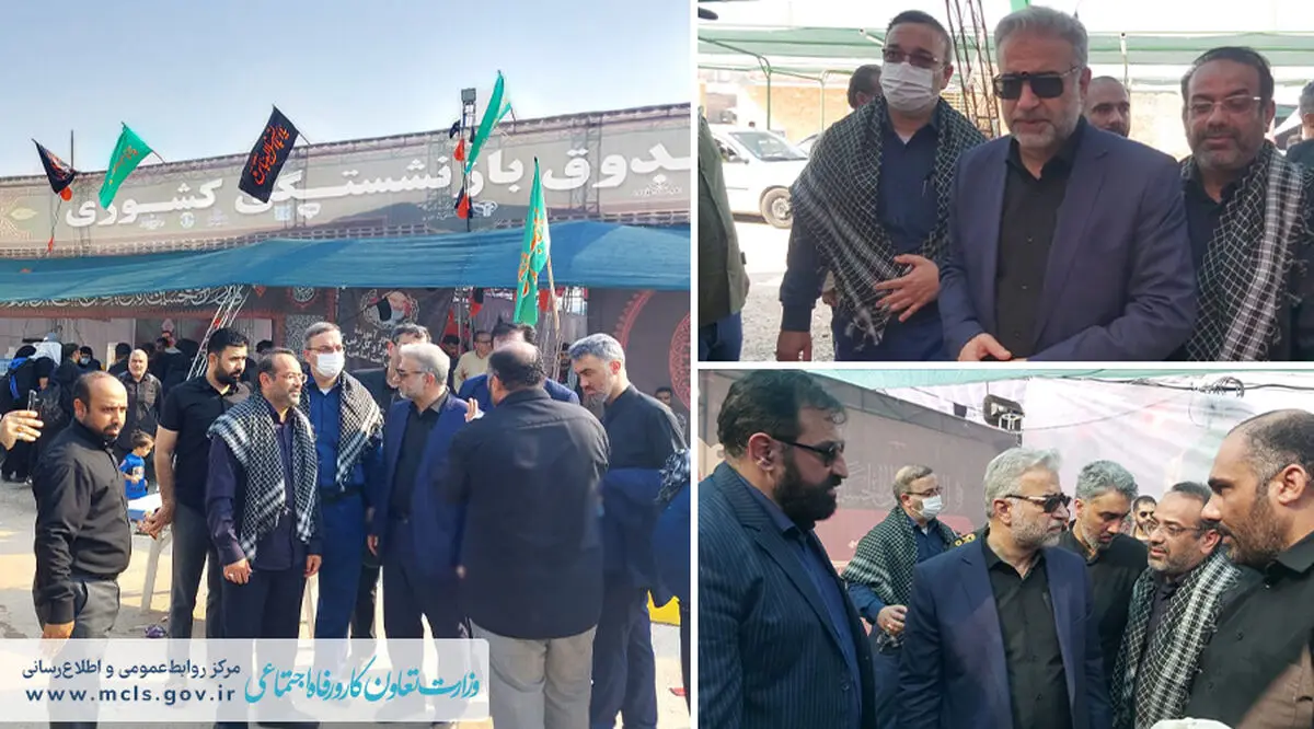 سفر سرپرست وزارت کار به خوزستان/ از حضور در کارخانه فولاد اکسین تا بازدید از روند خدمت‌رسانی به زائران اربعین 