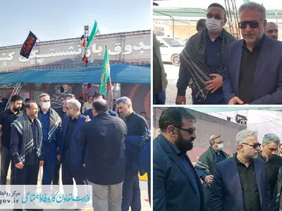 سفر سرپرست وزارت کار به خوزستان/ از حضور در کارخانه فولاد اکسین تا بازدید از روند خدمت‌رسانی به زائران اربعین 