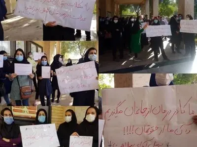 تجمع پرستاران شرکتی خوزستان در اعتراض به کاهش حقوق‌ها/ باگذشت بیش از ۶ ماه از سال، افزایش حقوق‌ها اعمال نشده است