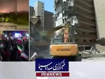 آواربرداری از ساختمان مسکونی شهرک شهید چمران + فیلم