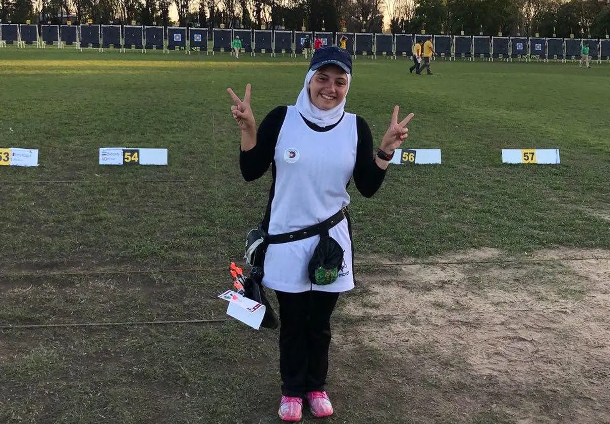 تاریخ سازی دختر نوجوان ایرانی در مسابقات تیراندازی با کمان