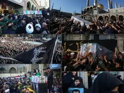 پیکر شهید مظفری‌نیا در حرم حضرت معصومه(س) تشییع و به خاک سپرده شد