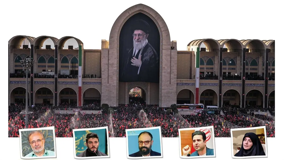واکنش بازیگران و مجریان تلویزیون به حضور مردم در آیین تشییع رهبر شهید 