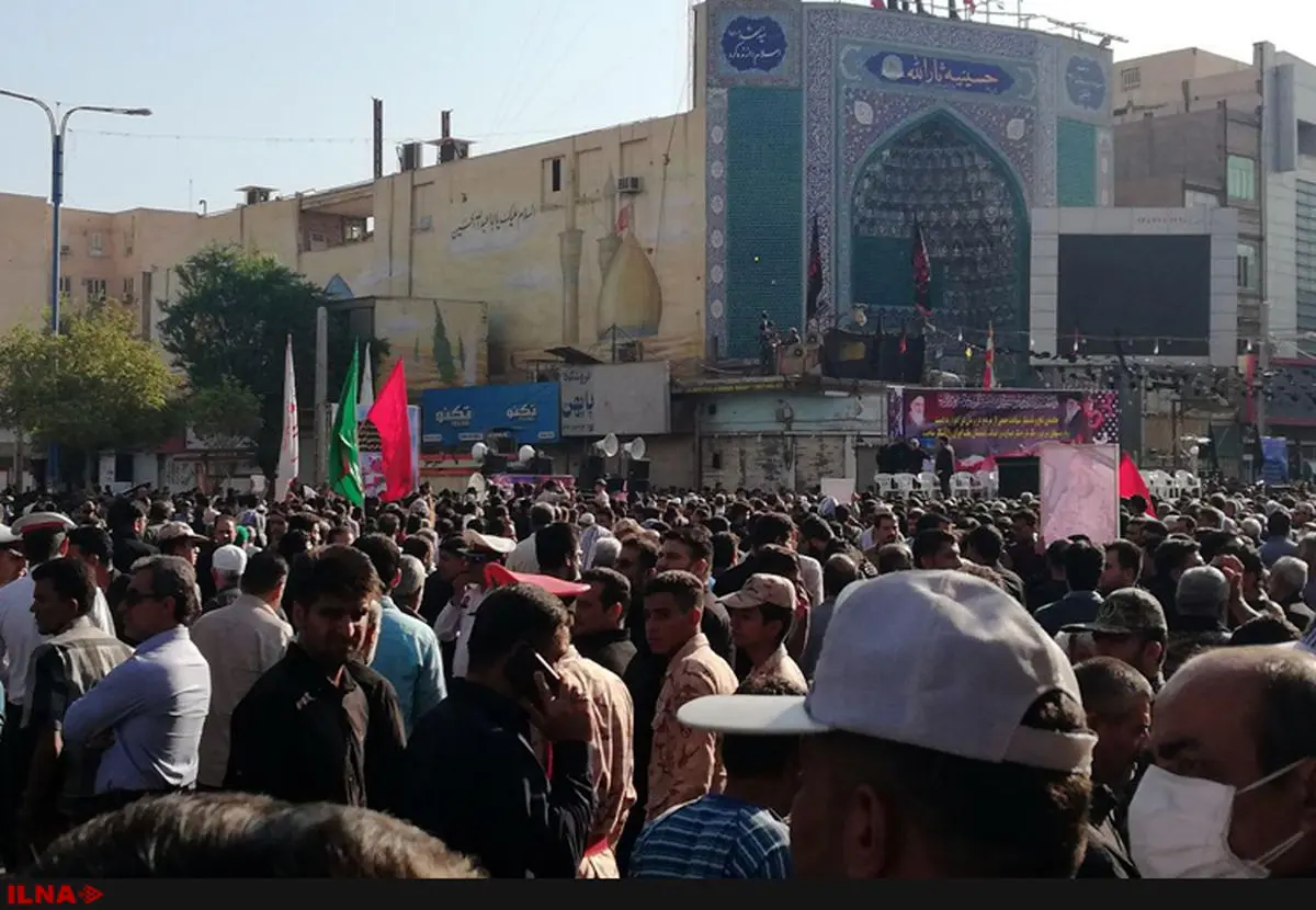 مراسم تشییع  شهدای حادثه تروریستی اهواز برگزار شد + فیلم و عکس 