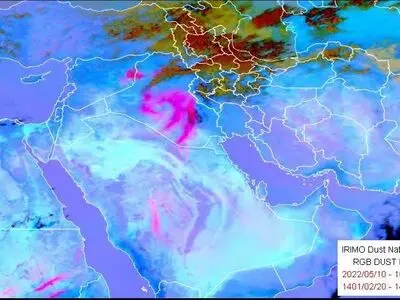 هشدار سطح نارنجی نسبت به ورود توده گردوخاک عراقی به خوزستان