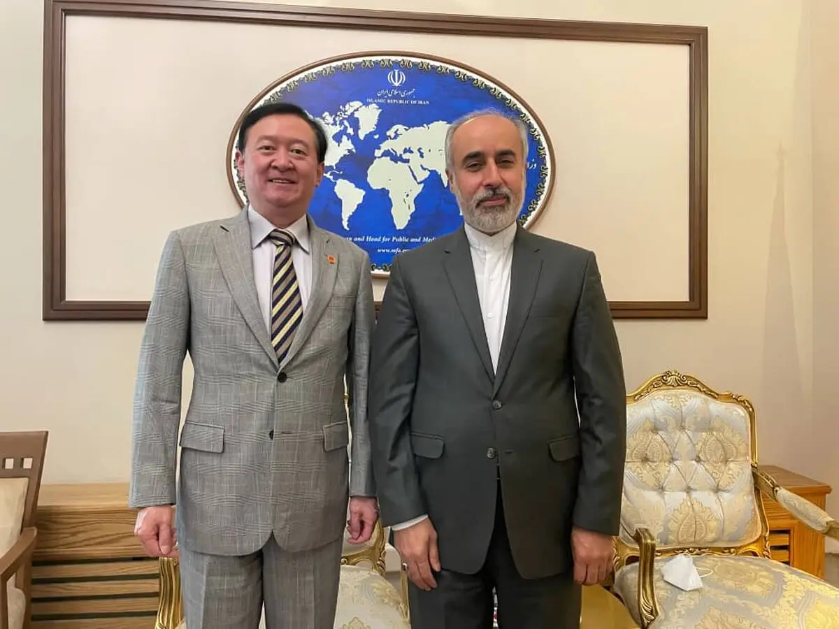 تبریک حضوری سفیر چین در تهران به سخنگوی جدید وزارت خارجه