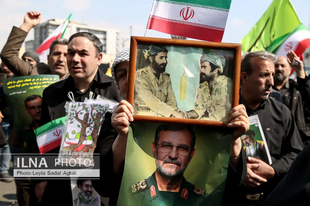 برگزاری آیین چهلمین روز شهادت سردار علیرضا تنگسیری در آبادان