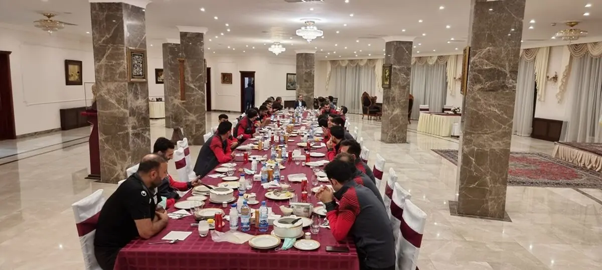 برگزاری ضیافت شام  ملی پوشان فوتسال در سفارت ایران - بلاروس 