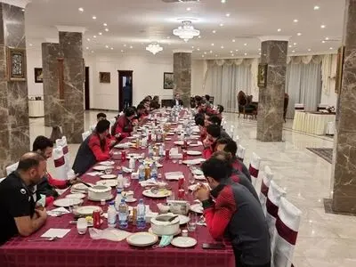 برگزاری ضیافت شام  ملی پوشان فوتسال در سفارت ایران - بلاروس 
