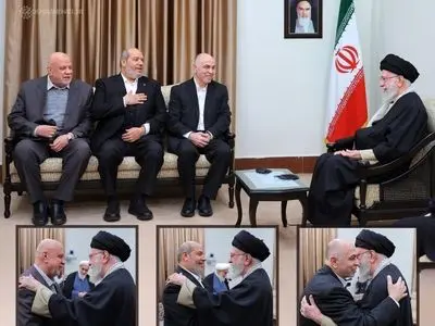 دیدار رئیس و اعضای شورای رهبری حماس با رهبر انقلاب اسلامی