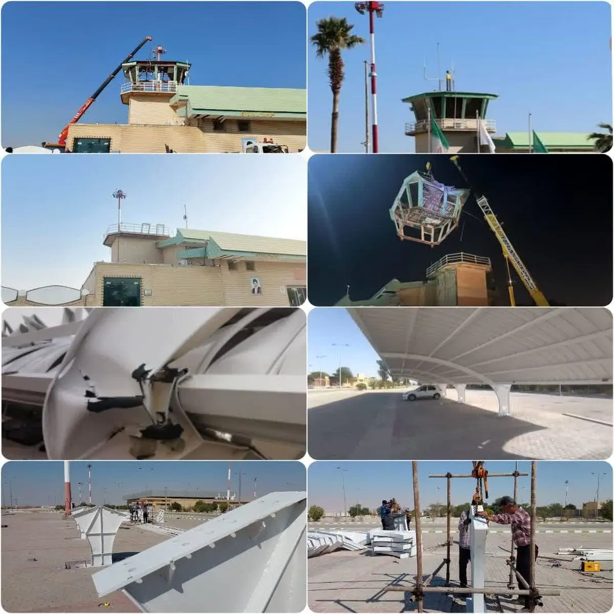 آغاز عملیات بزرگ ساخت برج مراقبت پرواز جدید فرودگاه بین‌المللی شهدای لامرد