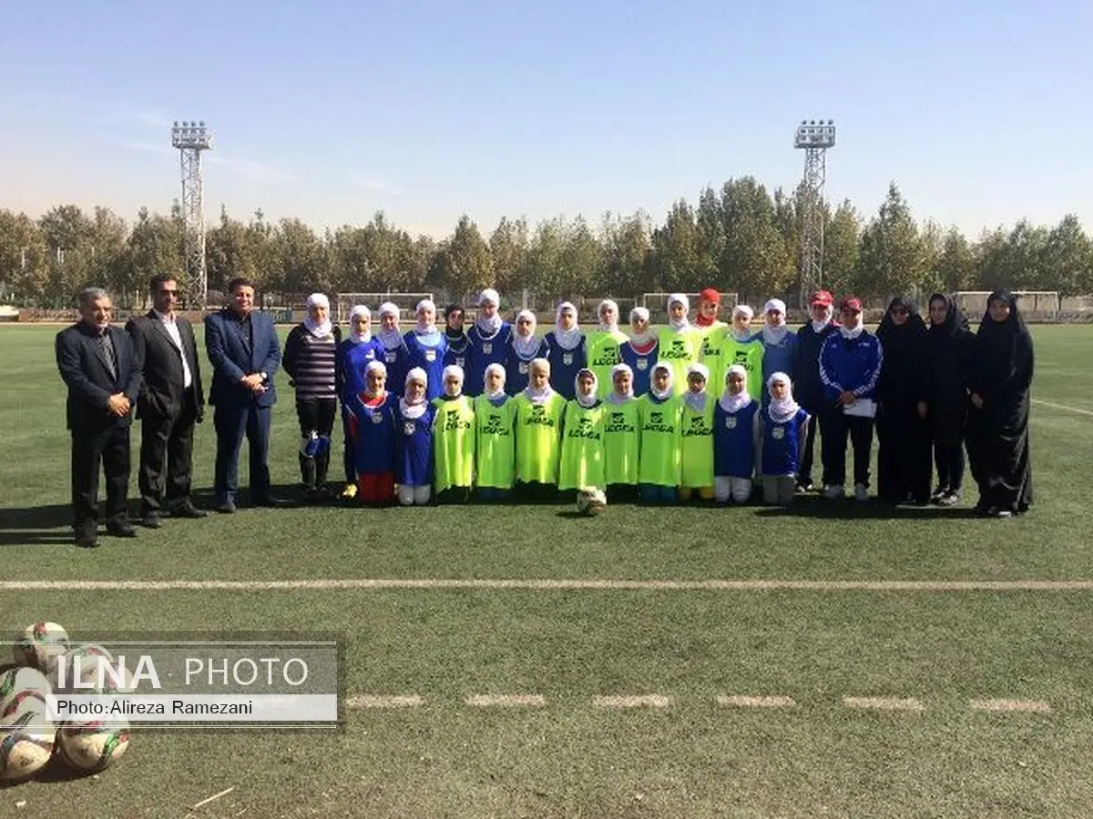 حضور ساکت در تمرین تیم ملی نونهالان بانوان