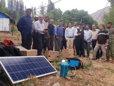 بهره‌مندی 18 خانوار عشایری قزوین از روشنایی با نصب پنل خورشیدی