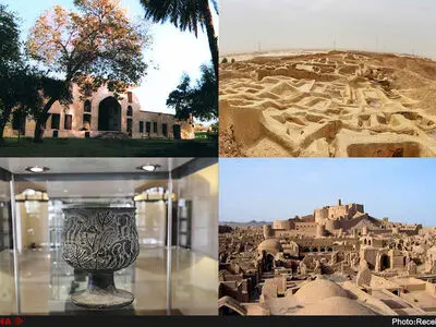 برای حفاظت بیشتر؛ اشیای موزه جیرفت در صندوق قرار گرفت/ سر در ورودی باغ نشاط شهر فیروزه ریخت/ وضعیت شهر سوخته مناسب است