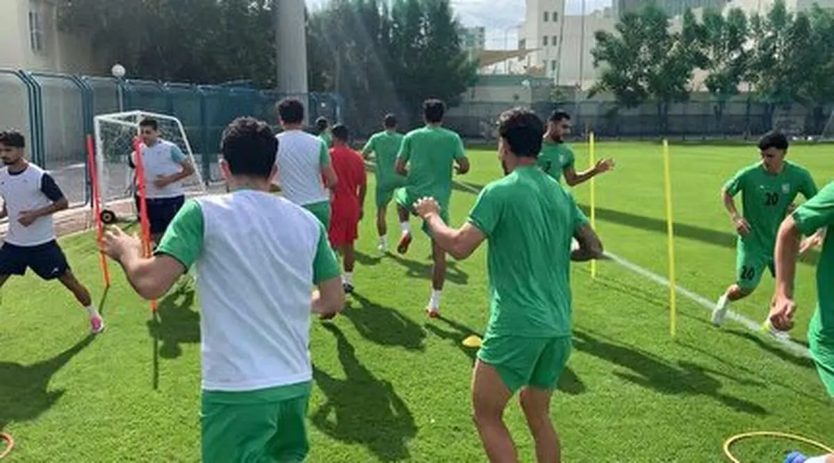 دو نوبت تمرین تاکتیکی تیم امید در اردوی دبی