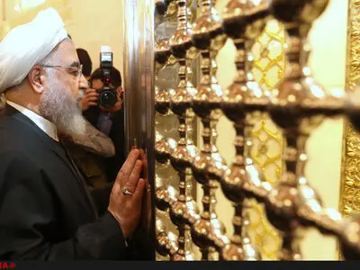 روحانی مسجد کوفه را زیارت کرد