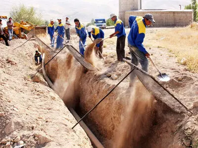 اعتراض کارگران پیمانکاری آبفای مشکین شهر به افزایش معوقات مزدی