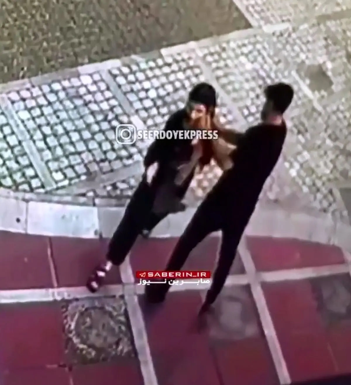 سرقت به عنف در محله سعادت آباد تهران + فیلم