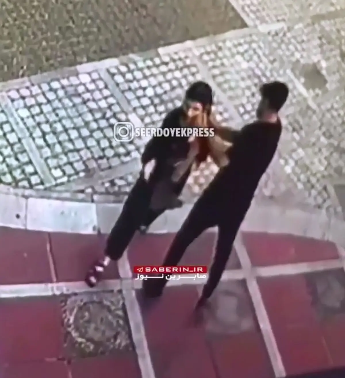 سرقت به عنف در محله سعادت آباد تهران + فیلم