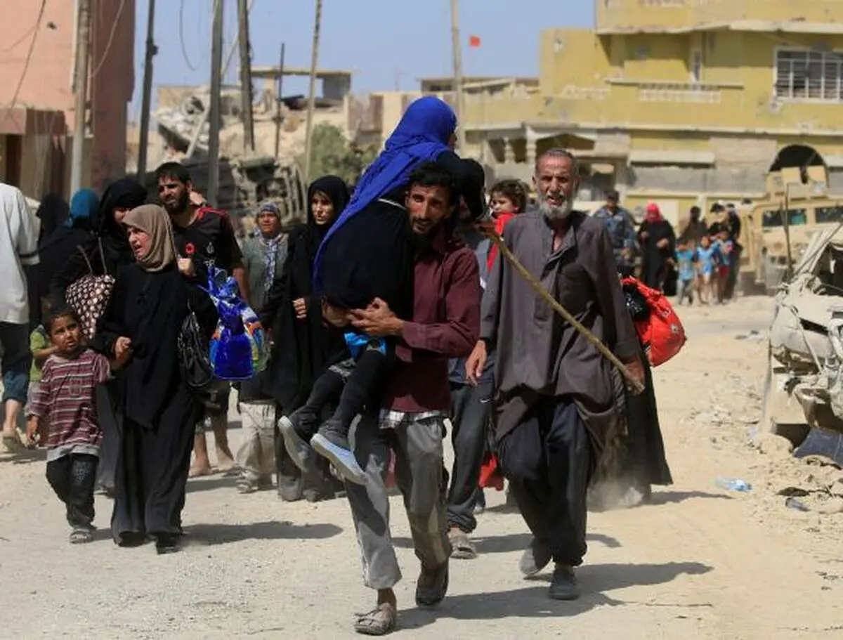 کشته شدن غیرنظامیان هنگام فرار از موصل