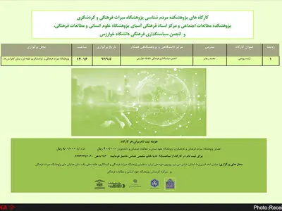 برگزاری کارگاه آینده پژوهی در پژوهشکده مردم شناسی