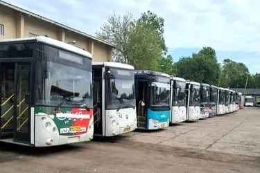 رایگان شدن اتوبوس‌های شهری مرکز گیلان