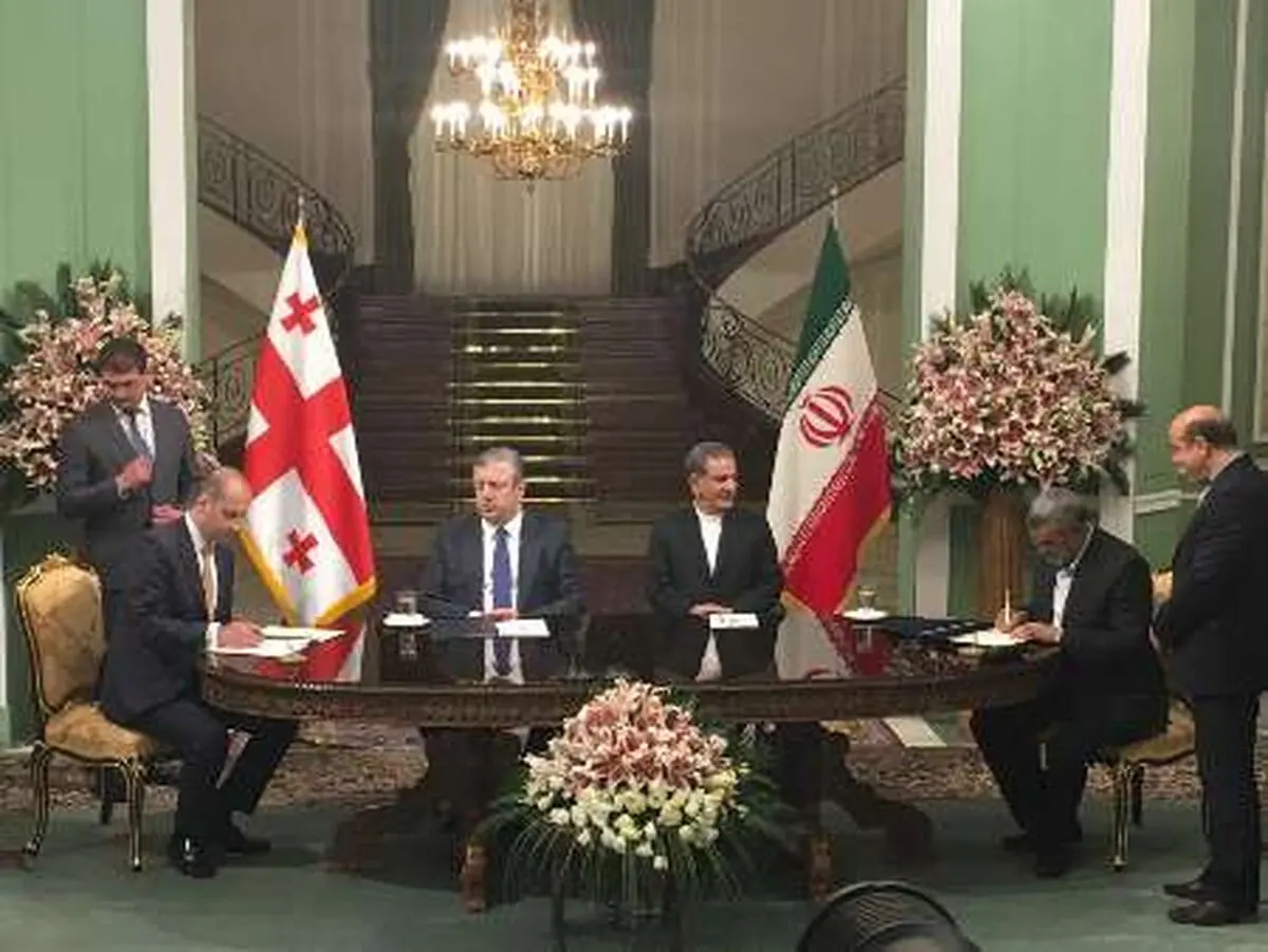ایران وجورجیا توقعان ثلاث مذکرات تفاهم للتعاون الثنائی