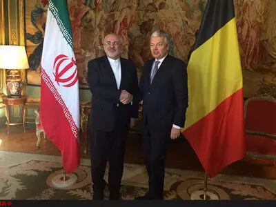 ظریف و وزیر خارجه بلژیک دیدار کردند