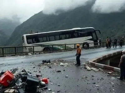 ۱۰کشته در تصادف اتوبوس دانشگاهی در کلمبیا
