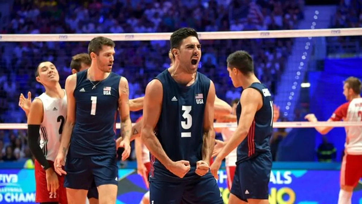 پیروزی آمریکا برابر فرانسه در لیگ ملت های والیبال
