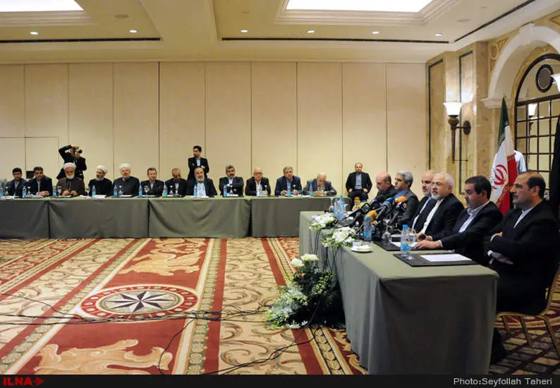 دیدار رهبران فلسطینی در لبنان باظریف وزیر امور خارجه