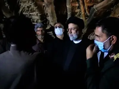 رئیسی با مردم روستای تنگ‌شاه کرمان دیدار کرد