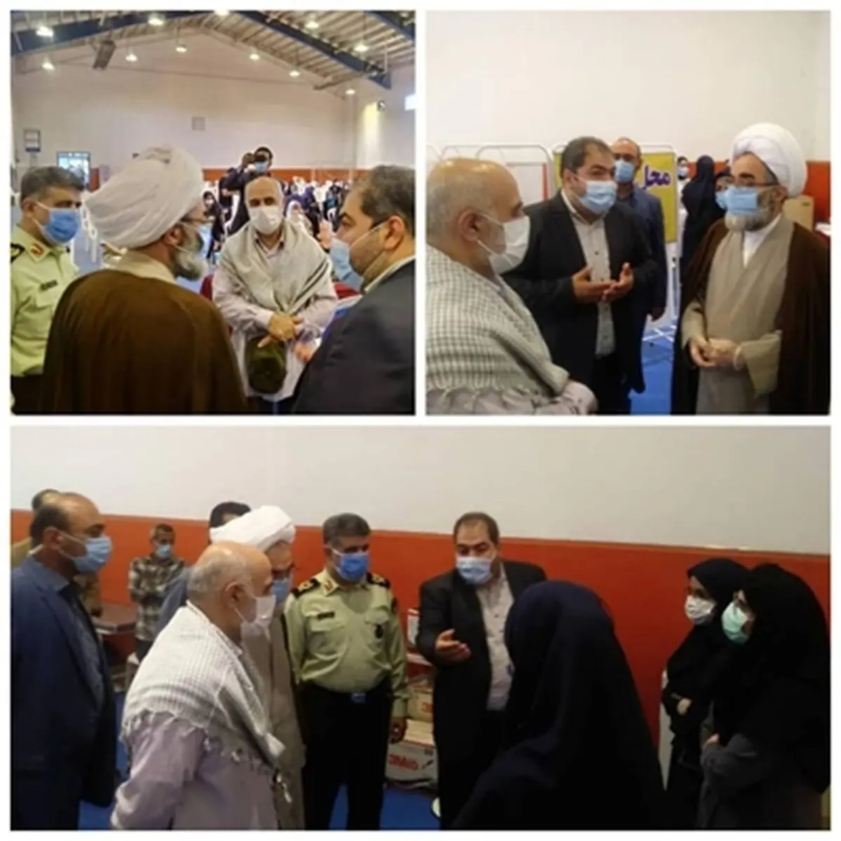 بازدید سرزده نماینده ولی فقیه در استان گیلان از پایگاه واکسیناسیون شهید چمران رشت