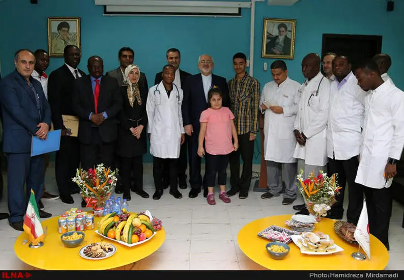 بازدید وزیر امورخارجه کشورمان از مرکز جمعیت سلامت هلال احمر در غنا