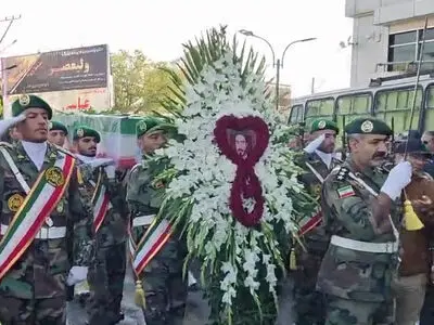 برگزاری مراسم تشییع پیکر شهید مهدی نقوی در دیار بروجرد