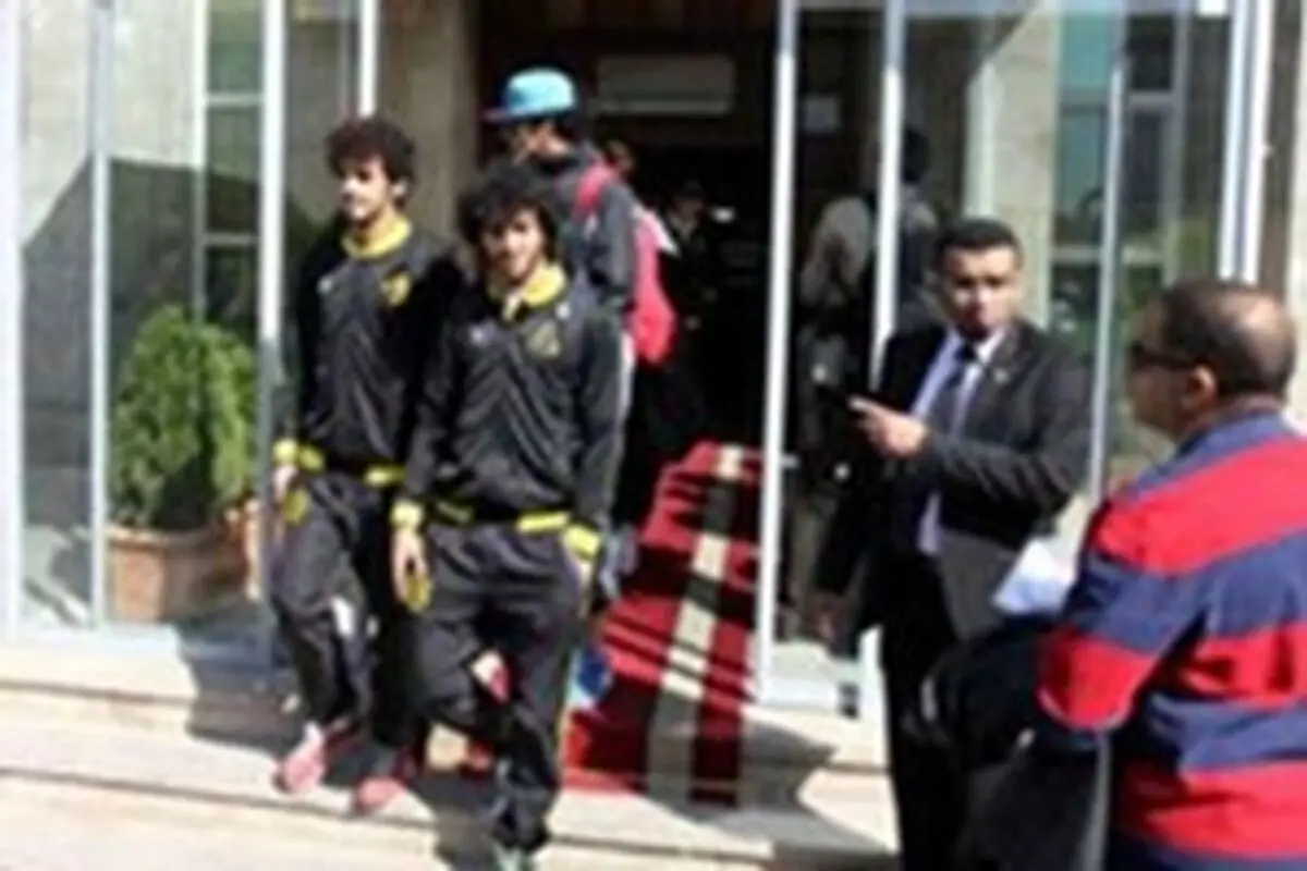 کاروان ۳۸ نفره تیم فوتبال الاتحاد عربستان وارد تبریز شد