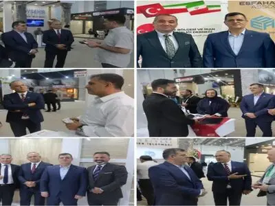بازدید بیک‌زاده از پاویون ملی ایران در نمایشگاه سنگ ازمیر