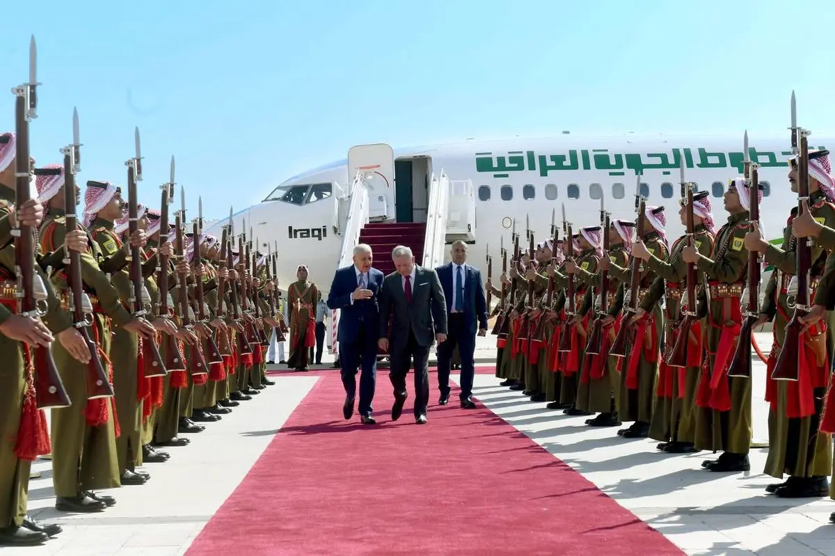 سفر رئیس جمهور عراق به اردن