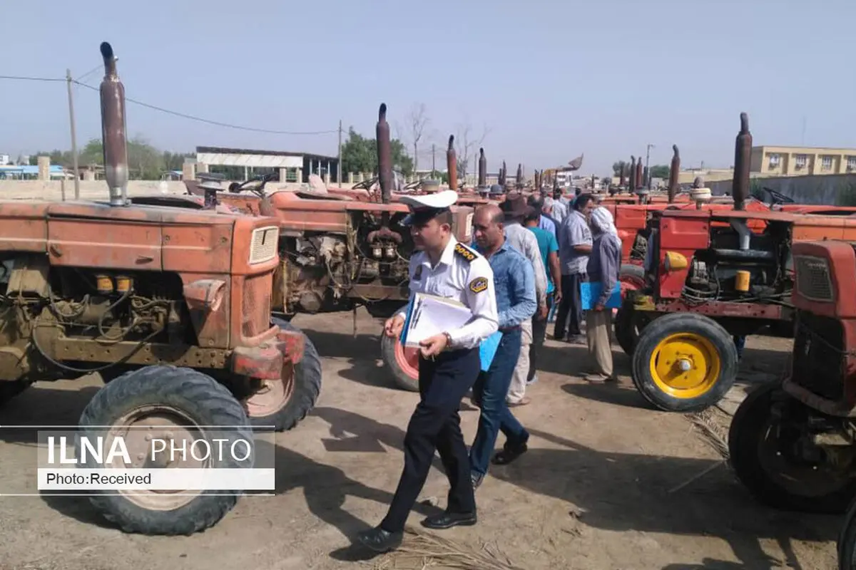 پلاک گذاری 850 دستگاه ماشین آلات کشاورزی در قزوین