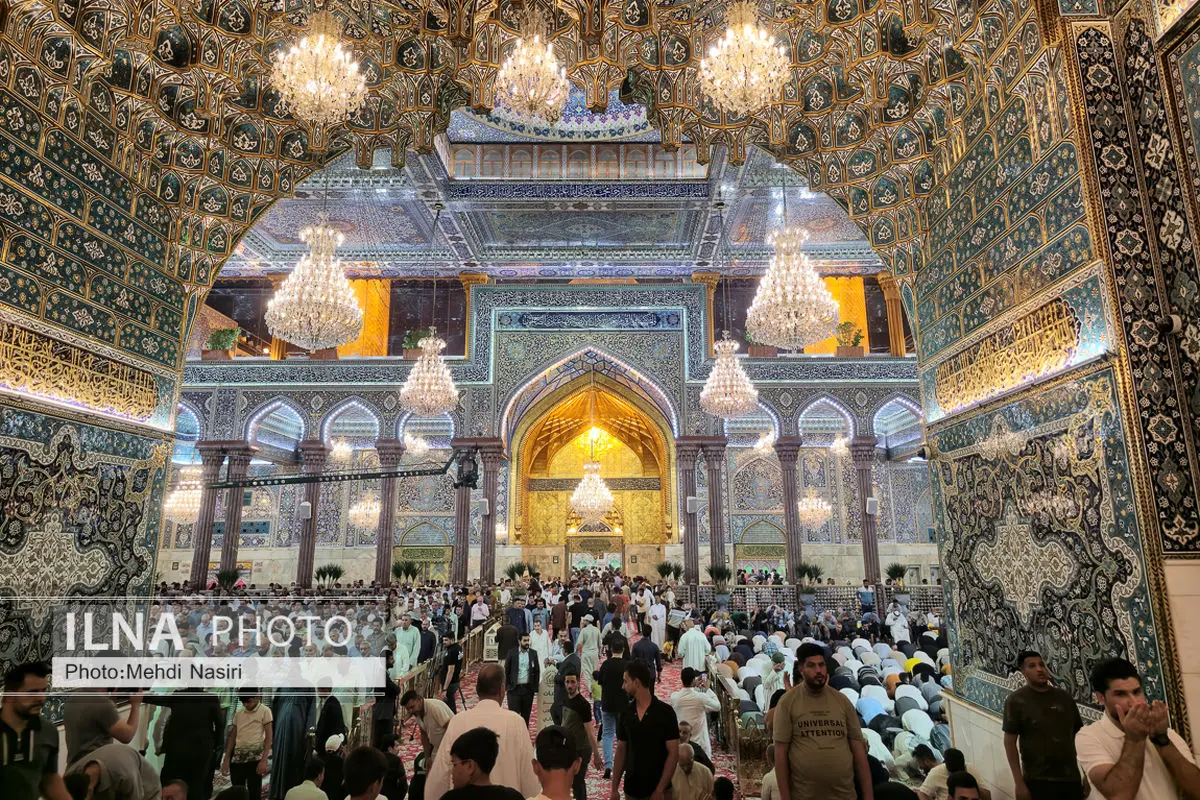 عبور موشک‌ها از فراز گنبد طلایی حرم سیدالشهدا (ع) در کربلا + فیلم