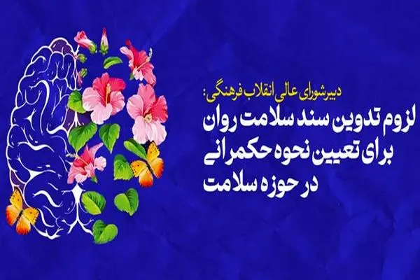 لزوم تدوین سند سلامت روان برای تعیین نحوه حکمرانی در حوزه سلامت